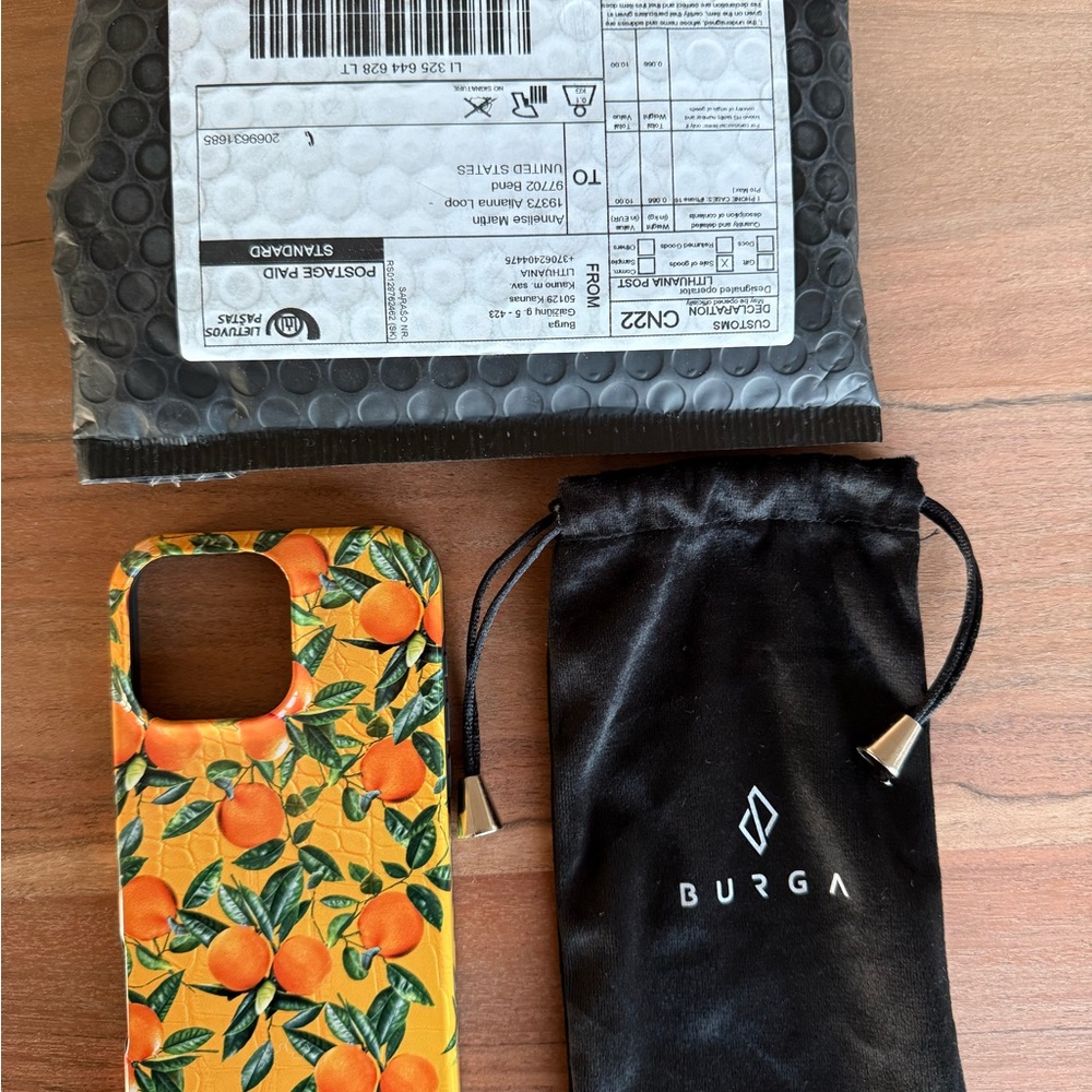Orange Pattern Phone Case